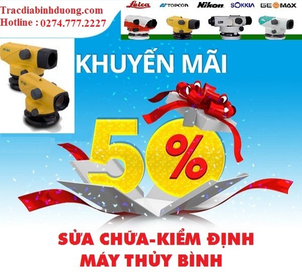 KIỂM ĐỊNH MÁY THỦY BÌNH KHUYẾN MÃI 50% PHÍ TẠI TRẮC ĐỊA BÌNH DƯƠNG